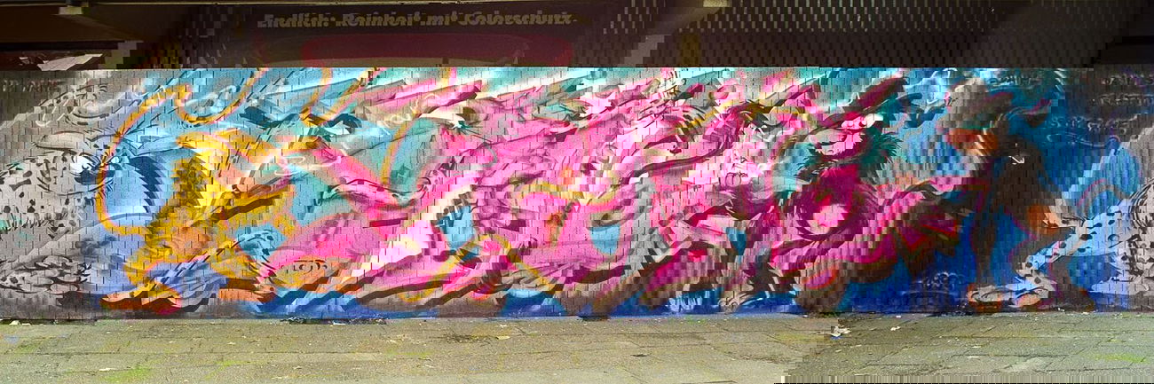 Graffiti Wall - Photo by king - daim, tcd (1992)