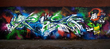Graffiti Wall - Photo by king - tobe, uzi, duck