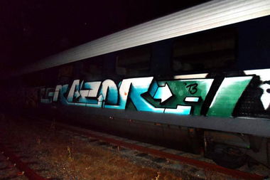 Graffiti Train - Photo by king - razor