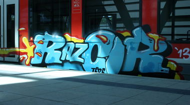 Graffiti Train in Kiel - Photo by king - razor
