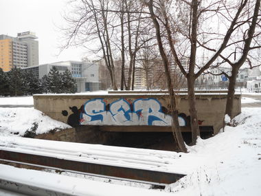 Graffiti Bombing in gera - Photo by kingkong - Ser, S&S
