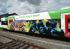 Graffiti Train in Gera - Photo by kingkong - Haid, Ser (2012)