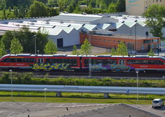 Graffiti Train in Gera - Photo by kingkong - Rape, Käry, Dark (2011)