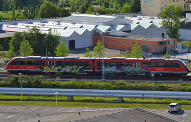 Graffiti Train in Gera - Photo by kingkong - Rape, Käry, Dark (2011)