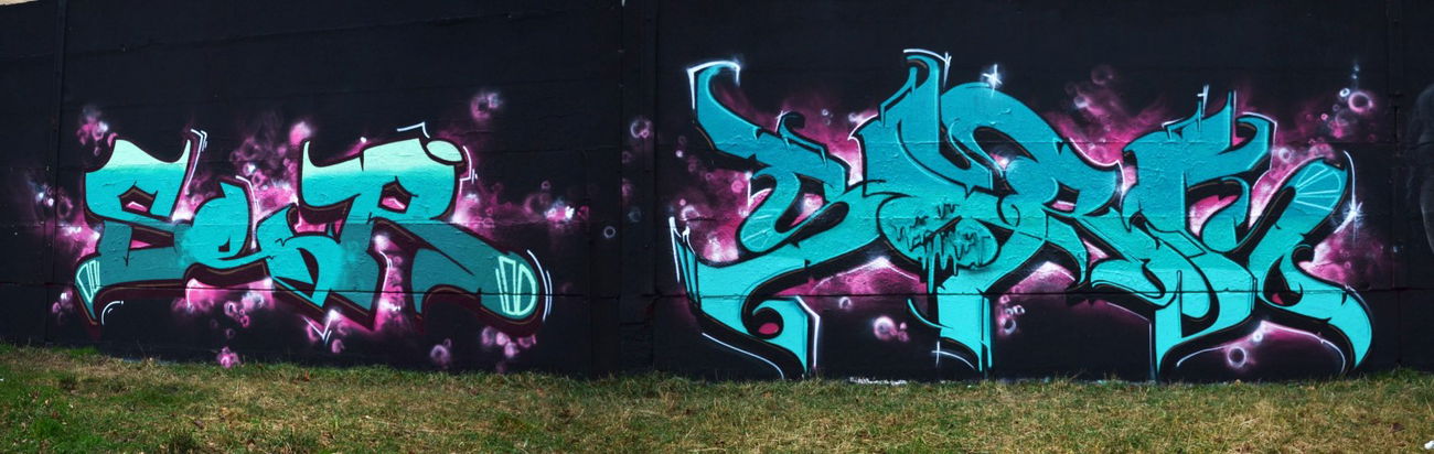 Graffiti Wall in Gera - Photo by kingkong - Ser, Sork, S&S (2012)