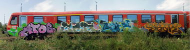 Graffiti Train - Photo by kingkong - Atos, Ser, Käry
