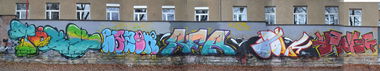 Graffiti Wall in Jena - Photo by kingkong - Toes, pome, ser (2014)
