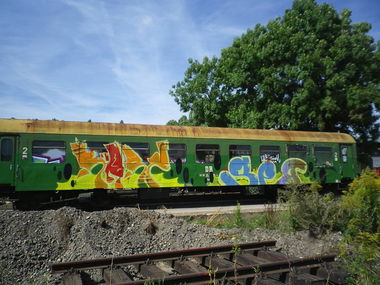 Graffiti Train in Gera - Photo by kingkong - käry, ser (2012)