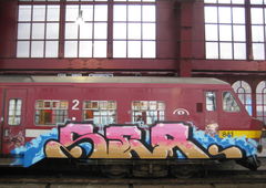 Graffiti Train - Photo by kingkong - ser