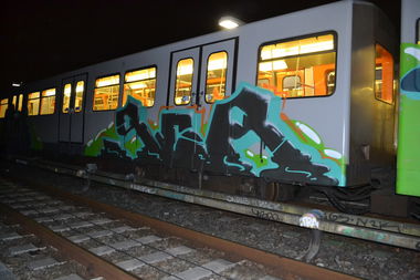 Graffiti Train - Photo by kingkong - ser