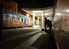 Graffiti Train in Italien - Photo by kingkong - ser, sunds