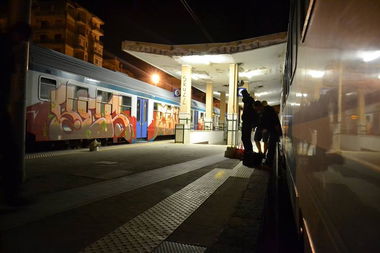 Graffiti Train in Italien - Photo by kingkong - ser, sunds