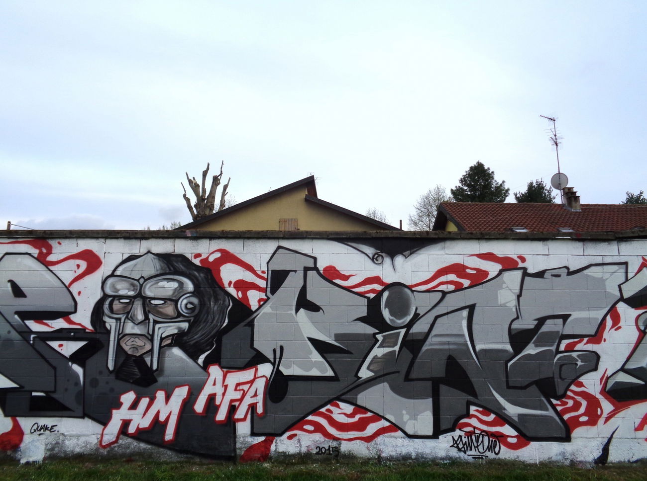 Graffiti Wall in Italy - Photo by kintafa - mf, doom, mad