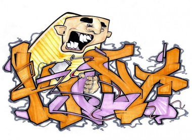 Graffiti Sketch in Milano - Photo by kintafa - kint, afa (2013)