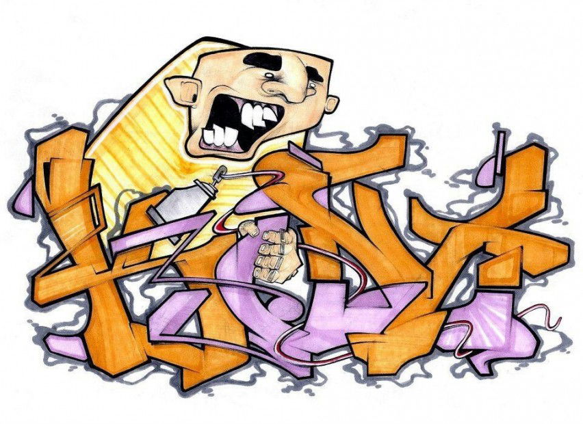 Graffiti Sketch in Milano - Photo by kintafa - kint, afa (2013)