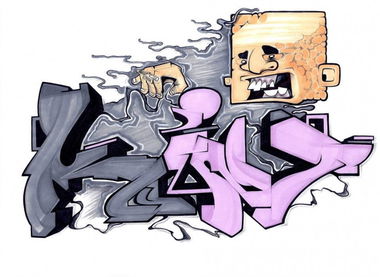 Graffiti Sketch in Milano - Photo by kintafa - kint, afa (2013)