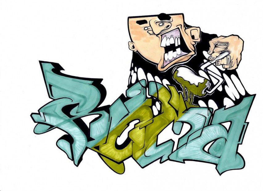 Graffiti Sketch in Milano - Photo by kintafa - kint, roma, exchange (2013)