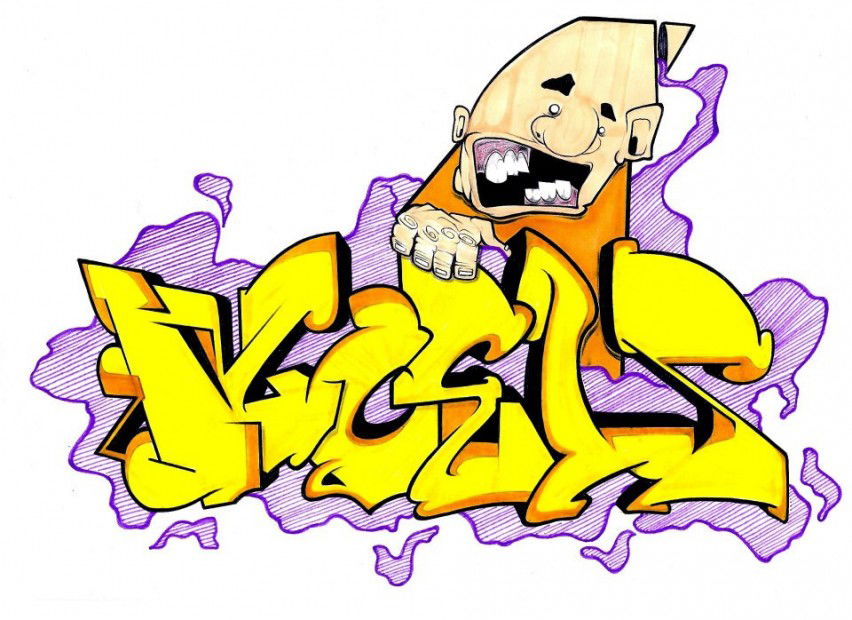 Graffiti Sketch in Milano - Photo by kintafa - kint, noels, afa (2013)