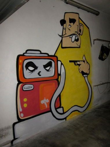 Graffiti Wall in Milano - Photo by kintafa - kint, afa (2012)