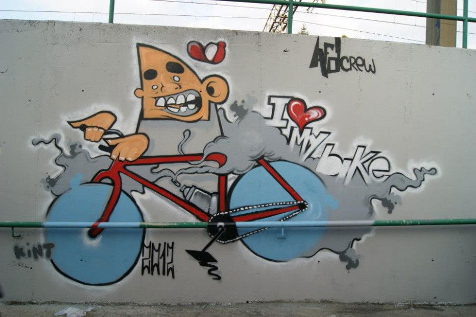 Graffiti Wall in Caronno Pertusella - Photo by kintafa - kint, afa (2012)