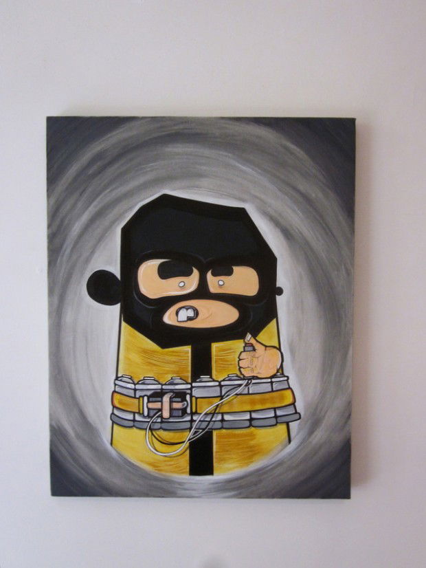 Graffiti Artwork in Milano - Photo by kintafa - kint, kamikaze, canvas (2012)