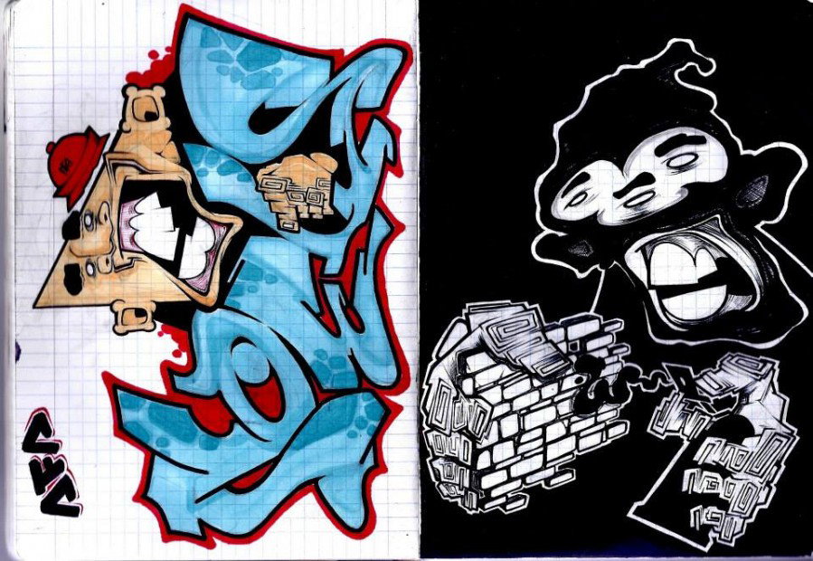 Graffiti Sketch - Photo by kintafa - kint, noels, summer (2013)