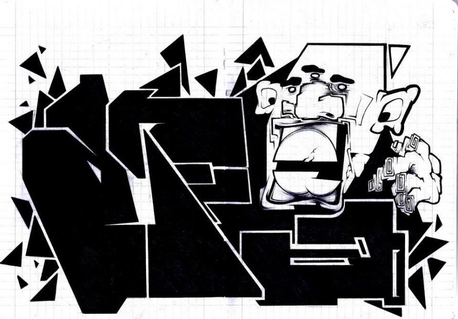 Graffiti Sketch - Photo by kintafa - kint, afa, art (2013)