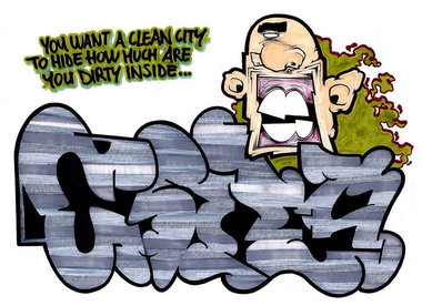 Graffiti Sketch - Photo by kintafa - grey, kint, sketch (2013)