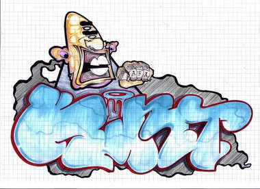Graffiti Sketch - Photo by kintafa - kint, sketch, red (2013)