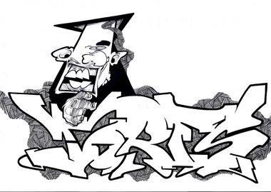 Graffiti Sketch - Photo by kintafa - kint, exchange, torfs (2013)