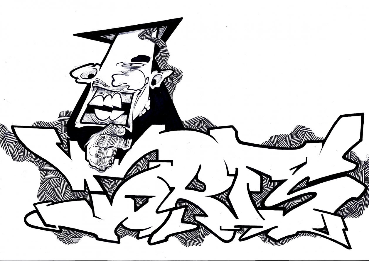 Graffiti Sketch - Photo by kintafa - kint, exchange, torfs (2013)