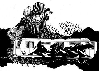 Graffiti Sketch - Photo by kintafa - kint, afa, crew (2013)