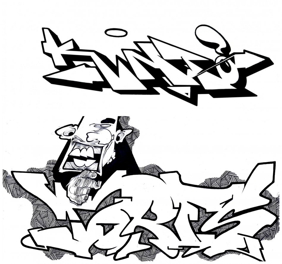 Graffiti Sketch - Photo by kintafa - kint, exchange, torfs1 (2013)