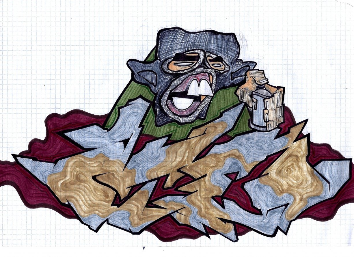 Graffiti Sketch - Photo by kintafa - kint, ateo, exchange (2013)