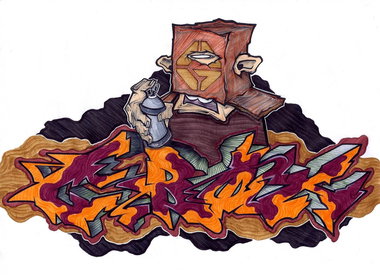 Graffiti Sketch - Photo by kintafa - kint, gbox, 2013 (2013)