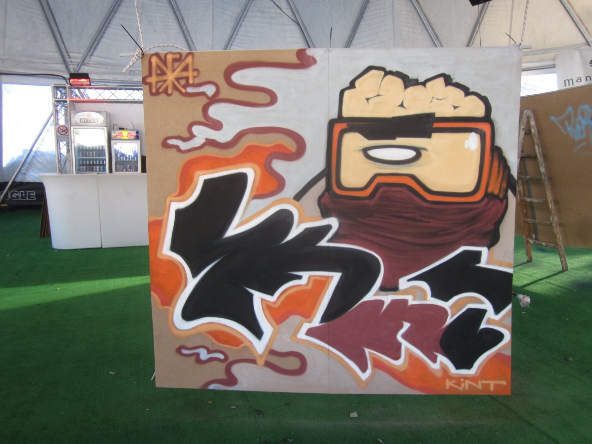 Graffiti Wall in Bardonecchia - Photo by kintafa - kint, afa, crew (2013)