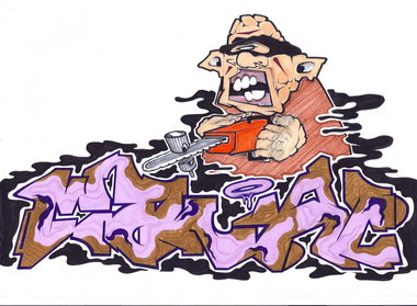 Graffiti Sketch - Photo by kintafa - kint, sketch, maniac (2013)