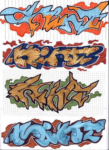 Graffiti Sketch - Photo by kintafa - kint, 4, afa (2014)