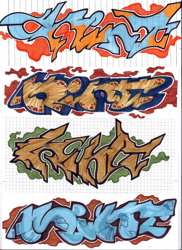 Graffiti Sketch - Photo by kintafa - kint, 4, afa (2014)