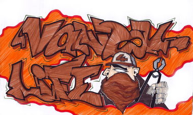 Graffiti Sketch - Photo by kintafa - kint, vandal, life (2014)