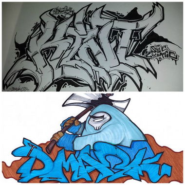 Graffiti Sketch - Photo by kintafa - kint, dmark, sketch (2014)