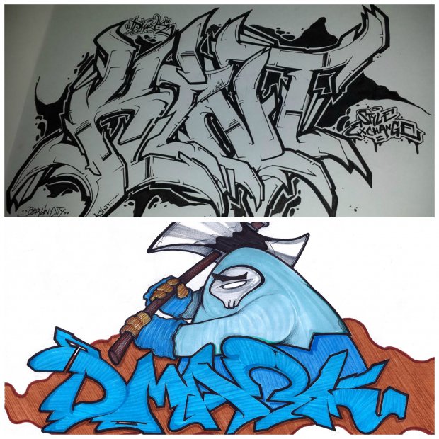 Graffiti Sketch - Photo by kintafa - kint, dmark, sketch (2014)