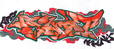 Graffiti Sketch - Photo by kintafa - kint, afa, crew (2014)