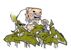 Graffiti Sketch - Photo by kintafa - kint, afa, crew