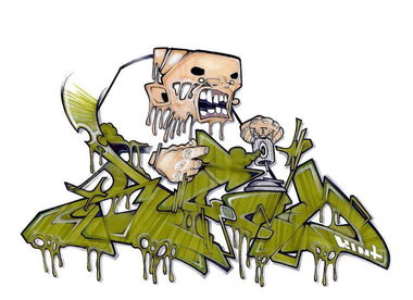 Graffiti Sketch - Photo by kintafa - kint, afa, crew