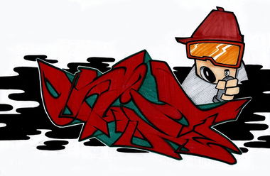 Graffiti Sketch - Photo by kintafa - kin, sketch (2014)