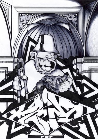 Graffiti Sketch - Photo by kintafa - kint, holy, conversation (2014)