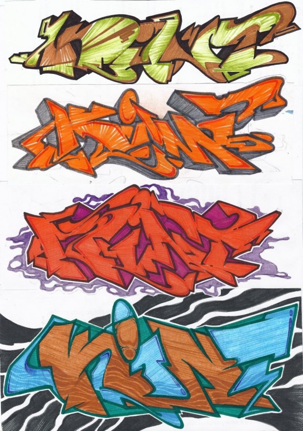 Graffiti Sketch - Photo by kintafa - kint, afa, crew (2014)