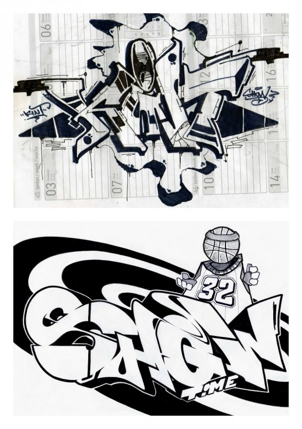 Graffiti Sketch - Photo by kintafa (2014)