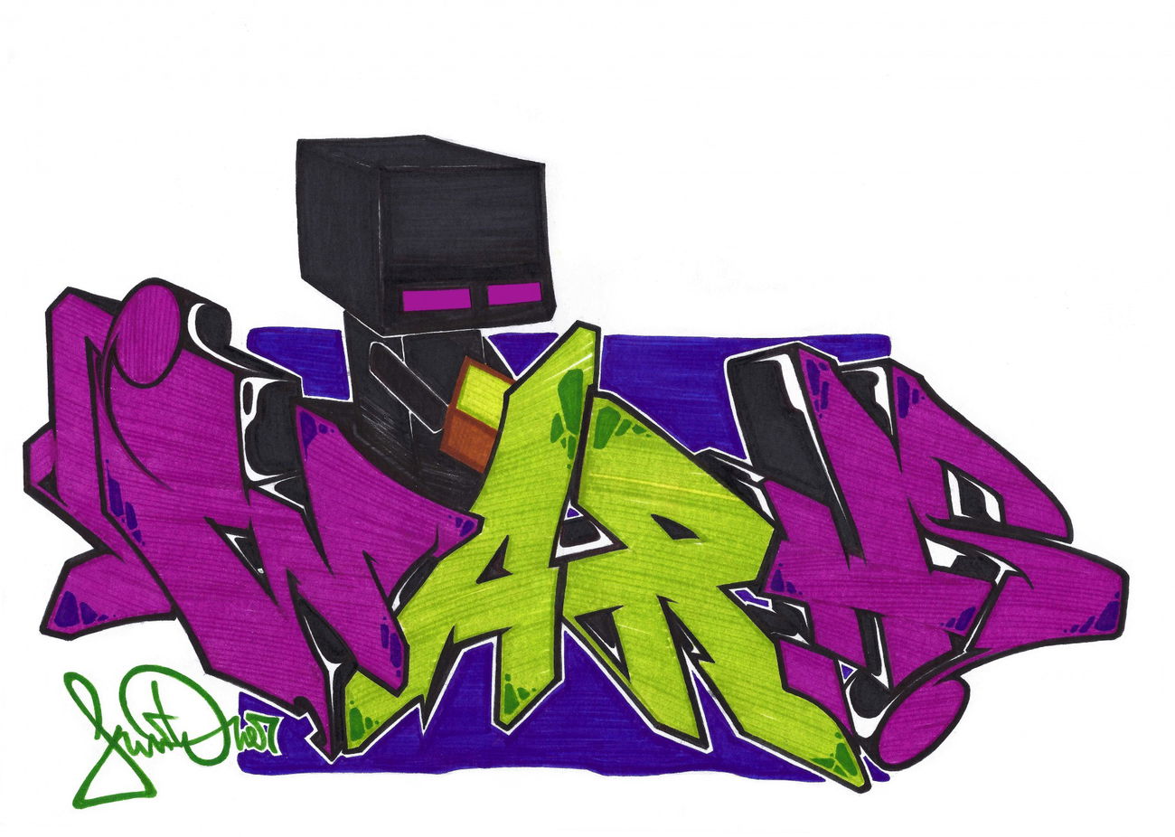 Graffiti Sketch - Photo by kintafa - kint, warhs, afacrew (2015)
